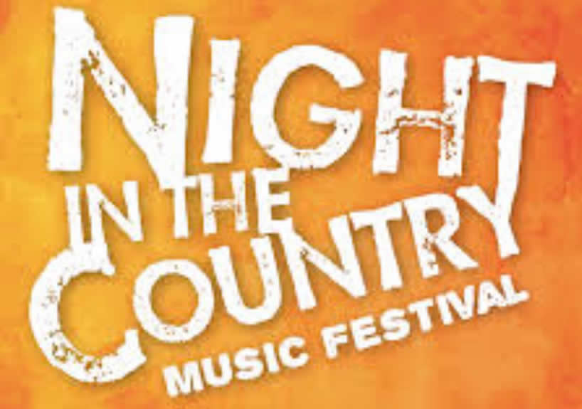 Night in the country music festival logo