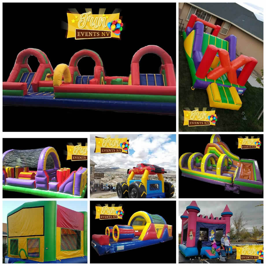 bounce houses